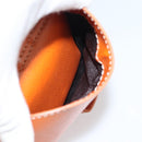 LOEWE Sender Handtas Leer Oranje Goud Auth 183945V-23