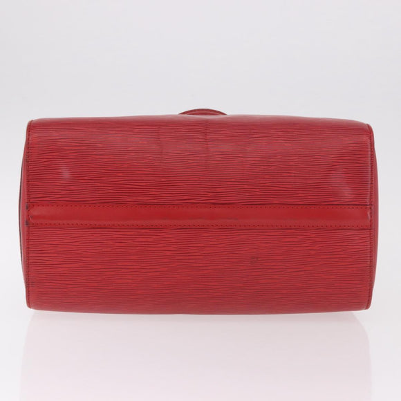 LOUIS VUITTON Epi Speedy 30 Hand Bag Castilian Red M43007 LV Auth 183946A