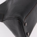 CARTIER Marcello Must Line Hand Bag Leather Black Auth 183950V-8