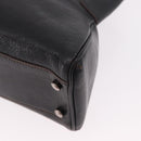 CARTIER Marcello Must Line Hand Bag Leather Black Auth 183950V-17