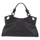 CARTIER Marcello Must Line Hand Bag Leather Black Auth 183950V-13
