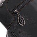 CARTIER Marcello Must Line Hand Bag Leather Black Auth 183950V-24