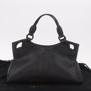CARTIER Marcello Must Line Hand Bag Leather Black Auth 183950V-12