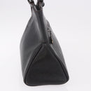 CARTIER Marcello Must Line Hand Bag Leather Black Auth 183950V-3