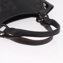 CARTIER Marcello Must Line Hand Bag Leather Black Auth 183950V-7