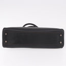 CARTIER Marcello Must Line Hand Bag Leather Black Auth 183950V-5