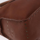 CELINE Boogie bag Hand Bag Leather Brown Auth 183952A-9