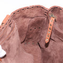 CELINE Boogie bag Hand Bag Leather Brown Auth 183952A-19