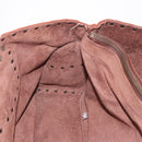 CELINE Boogie bag Hand Bag Leather Brown Auth 183952A-22