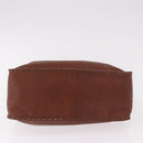 CELINE Boogie bag Hand Bag Leather Brown Auth 183952A-5