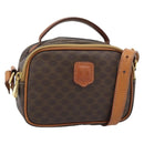 CELINE Macadam Canvas Hand Bag PVC Leather 2way Brown Gold Auth 183953A-1