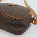 CELINE Macadam Canvas Hand Bag PVC Leather 2way Brown Gold Auth 183953A-15