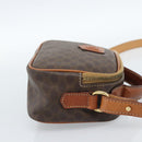 CELINE Macadam Canvas Hand Bag PVC Leather 2way Brown Gold Auth 183953A-4