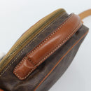 CELINE Macadam Canvas Hand Bag PVC Leather 2way Brown Gold Auth 183953A-8