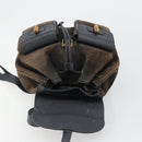 GUCCI Bamboo Backpack Suede Navy Gold 003 2058 0016 Auth 183957-21