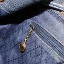 GUCCI Bamboo Backpack Suede Navy Gold 003 2058 0016 Auth 183957-26