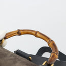 GUCCI Bamboo Backpack Suede Navy Gold 003 2058 0016 Auth 183957-14