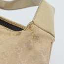 GUCCI GG Canvas Jackie Shoulder Bag Beige Silver 001 3306 Auth 183958-9