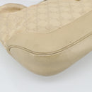 GUCCI GG Canvas Jackie Shoulder Bag Beige Silver 001 3306 Auth 183958-16