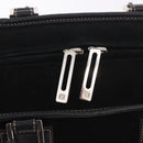 LOEWE Anagram Americana 28 Hand Bag Suede Leather Black Silver Auth 183959V-18