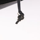 LOEWE Anagram Americana 28 Hand Bag Suede Leather Black Silver Auth 183959V-9