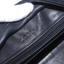 LOEWE Anagram Americana 28 Hand Bag Suede Leather Black Silver Auth 183959V-20