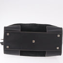 LOEWE Anagram Americana 28 Hand Bag Suede Leather Black Silver Auth 183959V-5