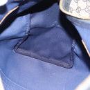 GUCCI GG Canvas Boston Bag Navy Gold Auth 183960-19