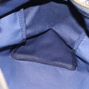 GUCCI GG Canvas Boston Bag Navy Gold Auth 183960-20