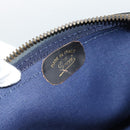GUCCI GG Canvas Boston Bag Navy Gold Auth 183960-21