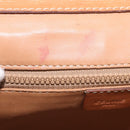 CELINE Macadam Canvas Shoulder Bag PVC Leather Brown Gold Auth 183962-19