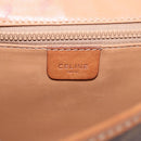 CELINE Macadam Canvas Shoulder Bag PVC Leather Brown Gold Auth 183962-20