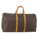 LOUIS VUITTON Monogram Keepall Bandouliere 55 Boston Bag M41414 LV Auth 183970-1