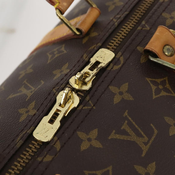 LOUIS VUITTON Monogram Keepall Bandouliere 55 Boston Bag M41414 LV Auth 183970