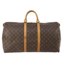LOUIS VUITTON Monogram Keepall Bandouliere 55 Boston Bag M41414 LV Auth 183970-2