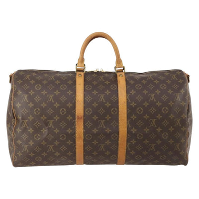 LOUIS VUITTON Monogram Keepall Bandouliere 55 Boston Bag M41414 LV Auth 183970 - 0