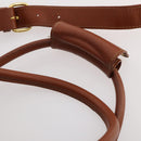 FENDI Pecan Canvas Boston Bag PVC 2way Black Brown Auth 183971-15