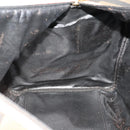 FENDI Pecan Canvas Boston Bag PVC 2way Black Brown Auth 183971-23