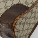 GUCCI GG Supreme Hand Bag PVC 2way Beige Gold Auth 183973-14
