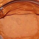 MCM Vicetos Logogram Shoulder Bag PVC Leather Brown Gold Auth 183974-17
