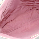 Christian Dior Trotter Canvas Tote Bag PVC Pink Silver Auth 183975-10