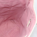 Christian Dior Trotter Canvas Tote Bag PVC Pink Silver Auth 183975-17
