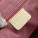 Christian Dior Trotter Canvas Tote Bag PVC Pink Silver Auth 183975-20