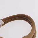 Miu Miu Hand Bag Leather 2way Beige Gold Auth 183976A-14