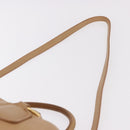 Miu Miu Hand Bag Leather 2way Beige Gold Auth 183976A-15