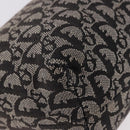 Christian Dior Trotter Canvas Handtasche Schwarz Silber Auth 183978-15