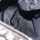 Christian Dior Trotter Canvas Handtasche Schwarz Silber Auth 183978-21