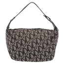 Christian Dior Trotter Canvas Handtasche Schwarz Silber Auth 183978-2