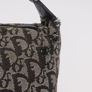 Christian Dior Trotter Canvas Handtasche Schwarz Silber Auth 183978-3