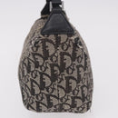 Christian Dior Trotter Canvas Handtasche Schwarz Silber Auth 183978-4